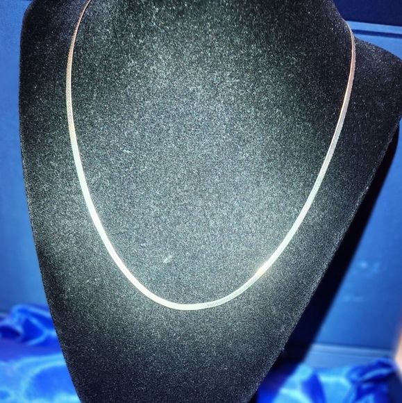 Sterling Silver Chain Necklace About 18" Stamped 925 Italy - Picture 1 of 4